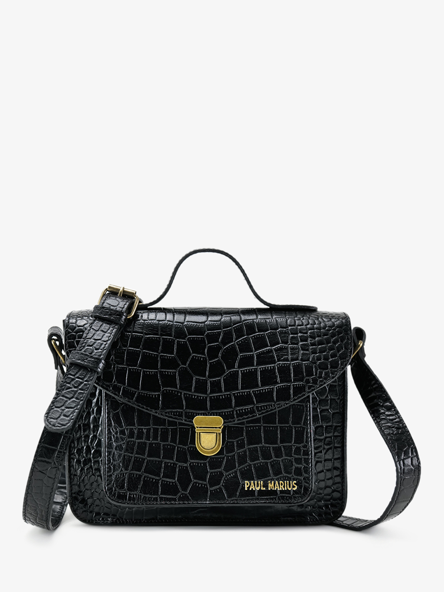 photo-vue-de-cote-sac-bandouliere-cuir-femme-mademoiselle-george-alligator-noir-paul-marius-w05-a-b