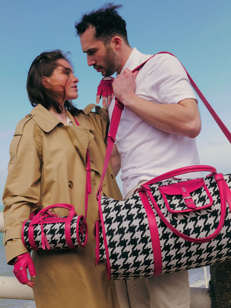 LeVoyageur XL Allure Fuchsia sac de voyage cuir rose femme