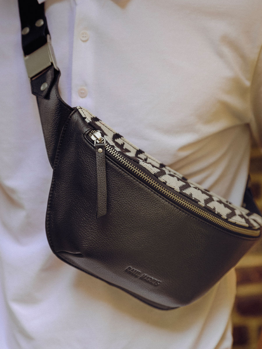 Sac banane online noir femme
