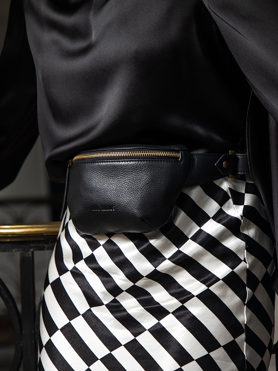 Sac banane clearance noir cuir