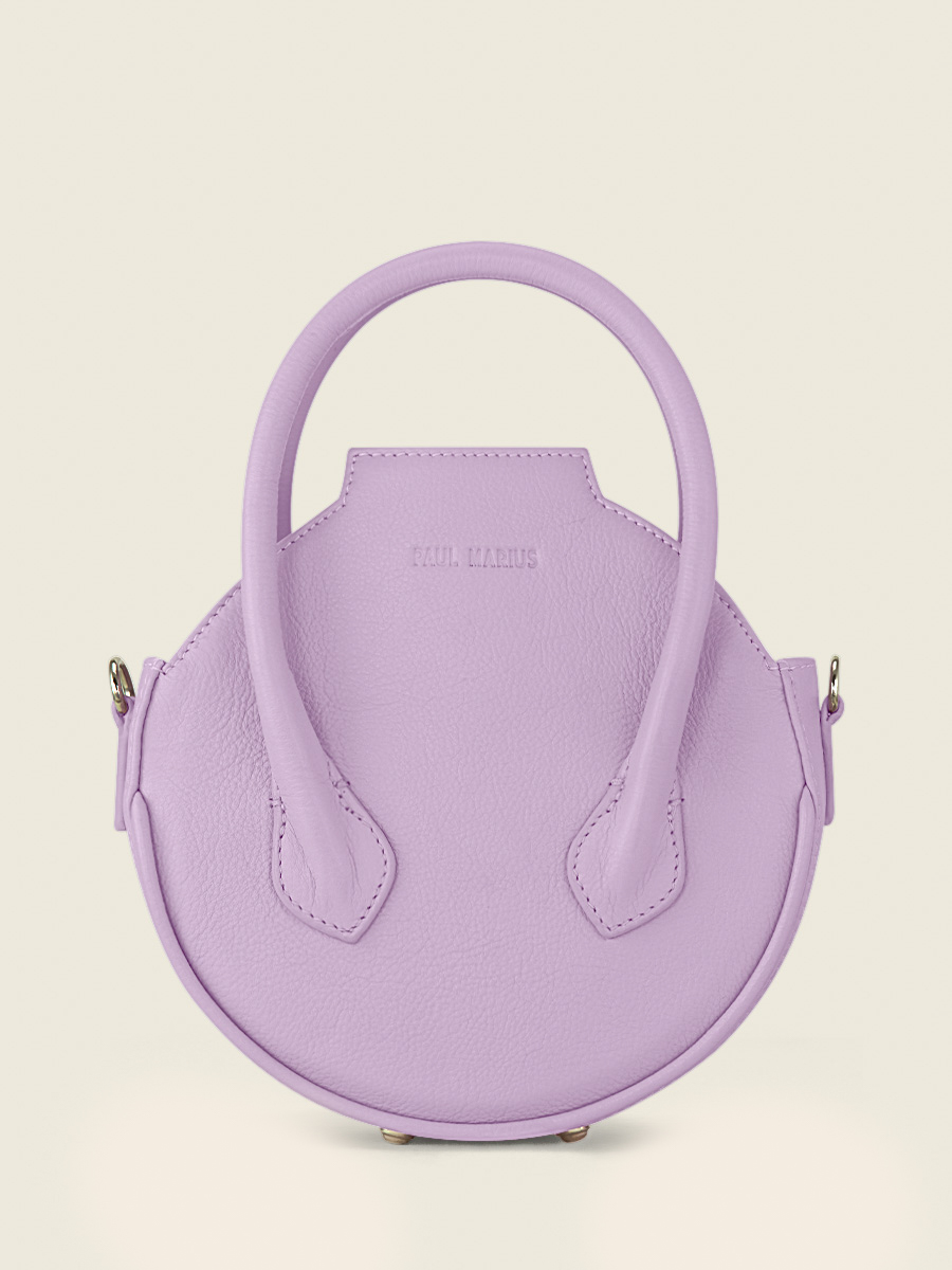 Aline Pastel Menthe sac main cuir violet femme PAUL MARIUS