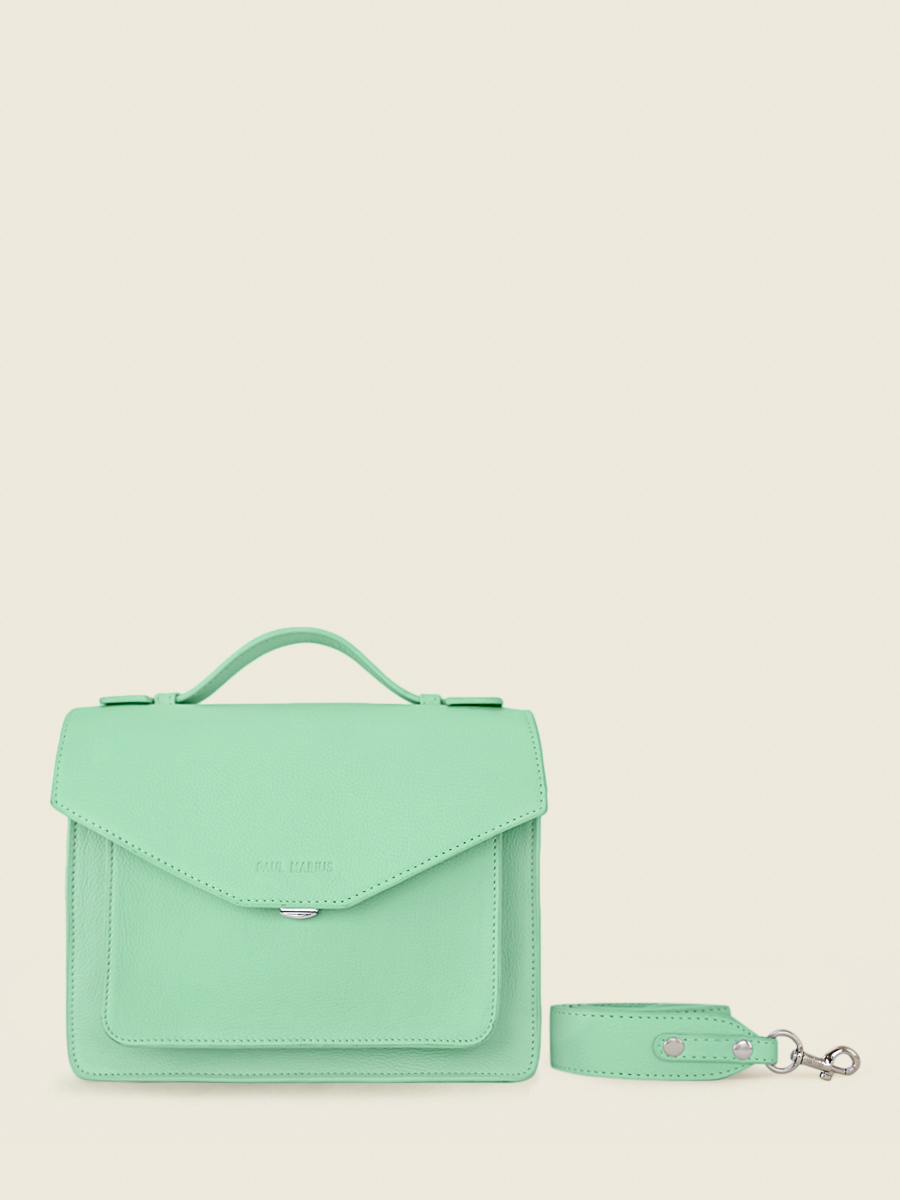 photo-matiere-sac-main-cuir-vert-simone-pastel-menthe-paul-marius-w33-pt-gr