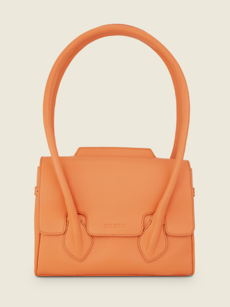 photo-vue-de-face-sac-main-cuir-orange-colette-s-pastel-abricot-paul-marius-w28s-pt-o