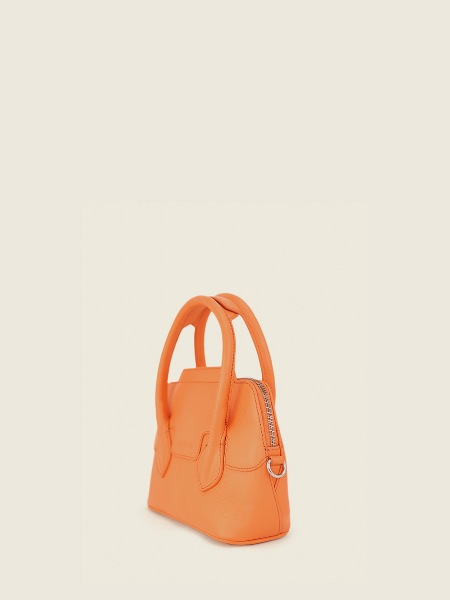 photo-vue-de-dos-mini-sac-main-cuir-orange-gisele-xs-pastel-abricot-paul-marius-w32xs-pt-o