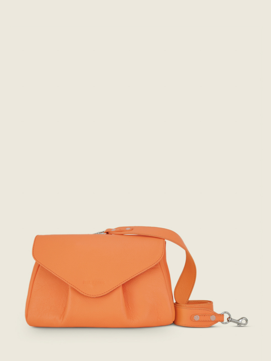 photo-vue-de-face-sac-bandouliere-cuir-orange-suzon-m-pastel-abricot-paul-marius-w25m-pt-o