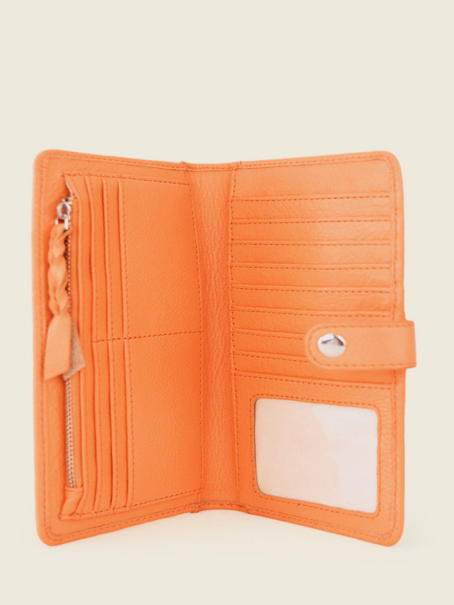 photo-vue-de-dos-portefeuille-cuir-orange-charlotte-n2-pastel-abricot-paul-marius-m67-pt-o