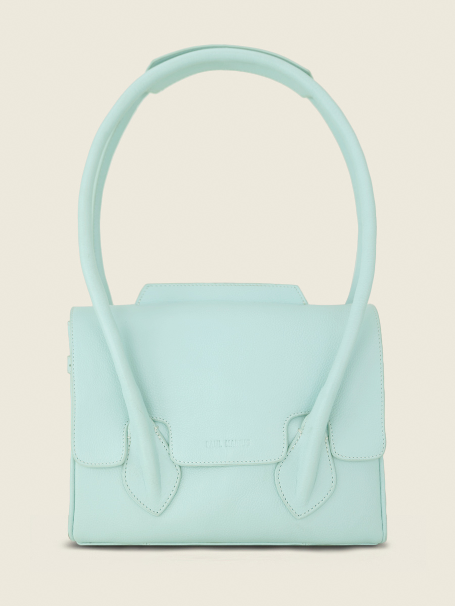 Colette S Pastel Bleuet sac main cuir bleu femme PAUL MARIUS