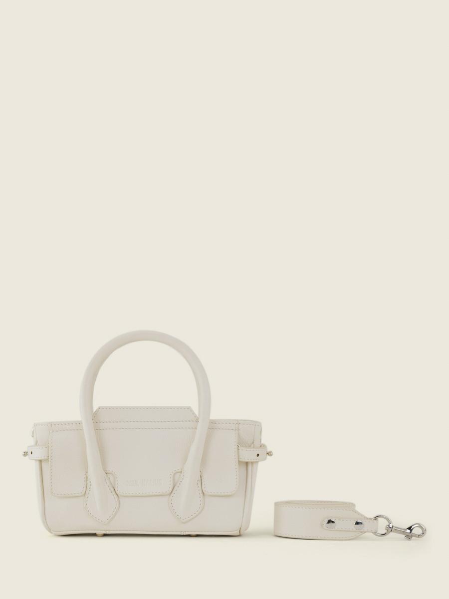 photo-vue-de-cote-mini-sac-main-cuir-blanc-madeleine-xs-pastel-craie-paul-marius-w31xs-pt-w