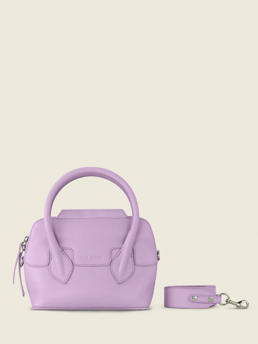 photo-vue-de-face-mini-sac-main-cuir-violet-gisele-xs-pastel-lilas-paul-marius-w32xs-pt-p