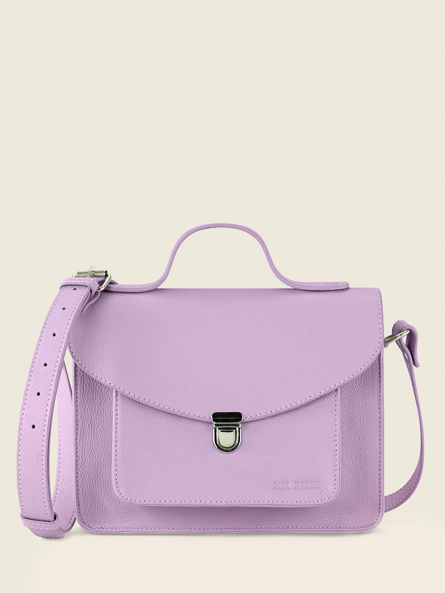 photo-vue-de-face-sac-main-cuir-violet-femme-mademoiselle-george-pastel-lilas-paul-marius-w05-pt-p