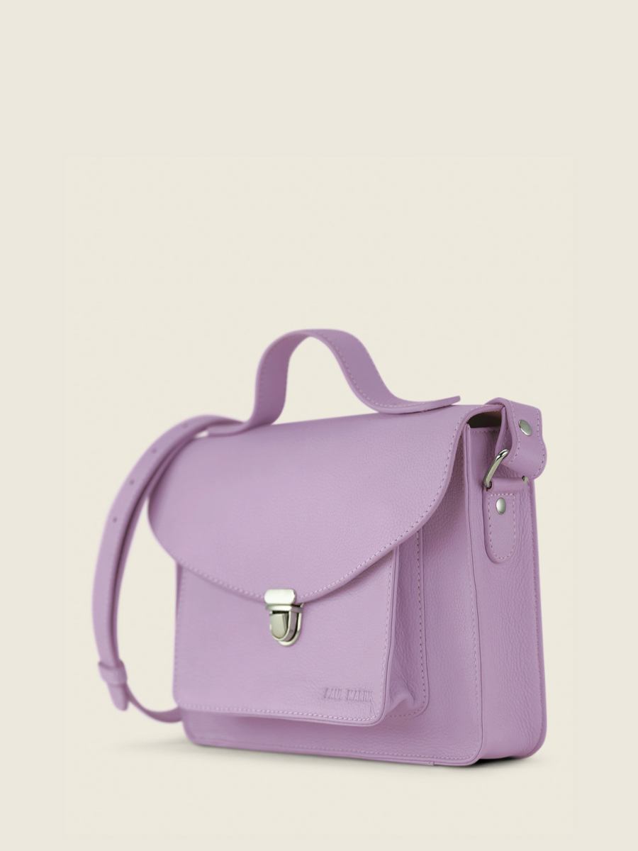 photo-vue-de-cote-sac-main-cuir-violet-femme-mademoiselle-george-pastel-lilas-paul-marius-w05-pt-p