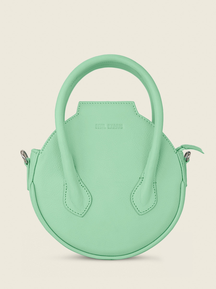 photo-vue-de-face-sac-main-cuir-vert-aline-pastel-menthe-paul-marius-w34-pt-gr