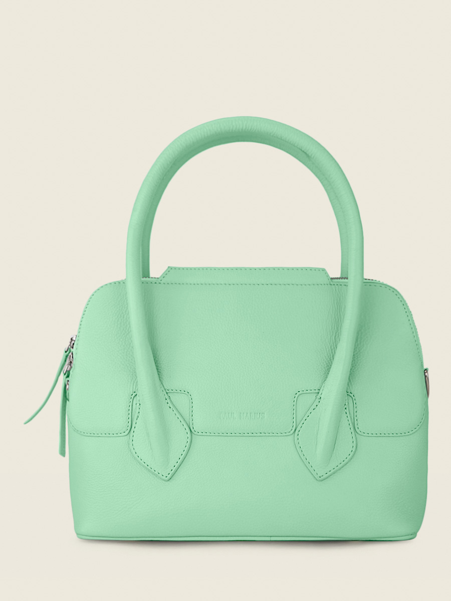 photo-vue-de-cote-sac-main-cuir-vert-gisele-s-pastel-menthe-paul-marius-w32s-pt-gr