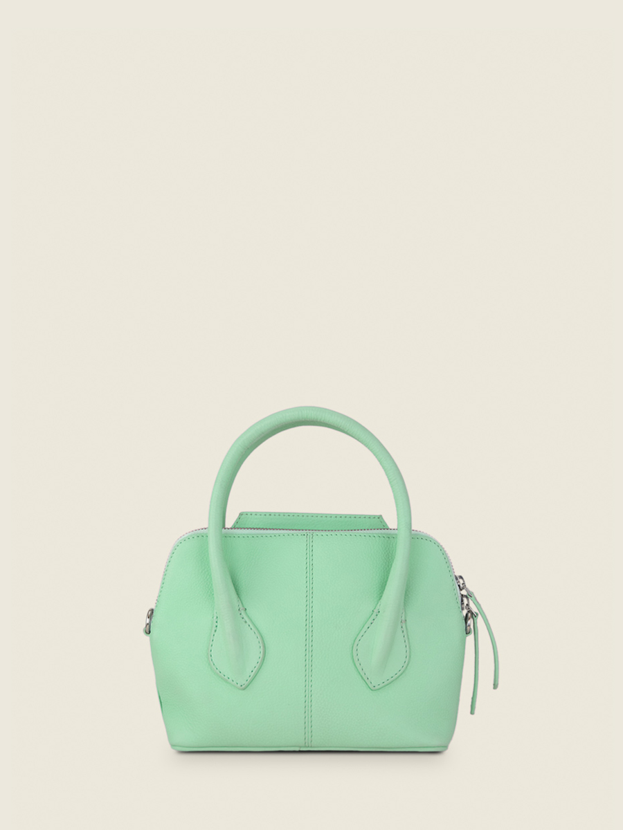 photo-vue-de-dos-mini-sac-main-cuir-vert-gisele-xs-pastel-menthe-paul-marius-w32xs-pt-gr