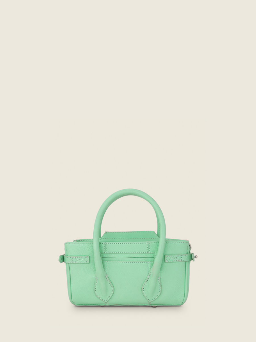 photo-vue-de-dos-mini-sac-main-cuir-vert-madeleine-xs-pastel-menthe-paul-marius-w31xs-pt-gr