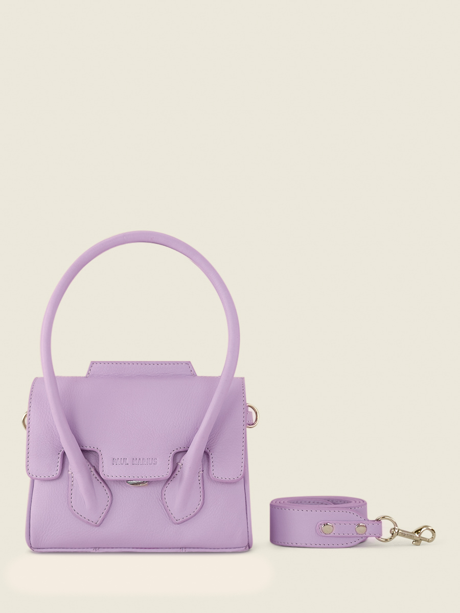 Colette XS Pastel Lilas - mini sac à main cuir violet femme | PAUL MARIUS