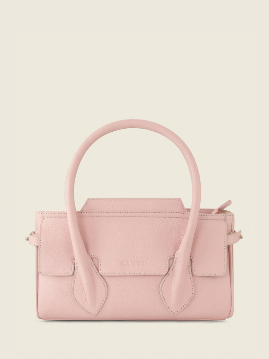 photo-vue-de-face-sac-main-cuir-rose-madeleine-s-pastel-poudre-paul-marius-w31s-pt-pi