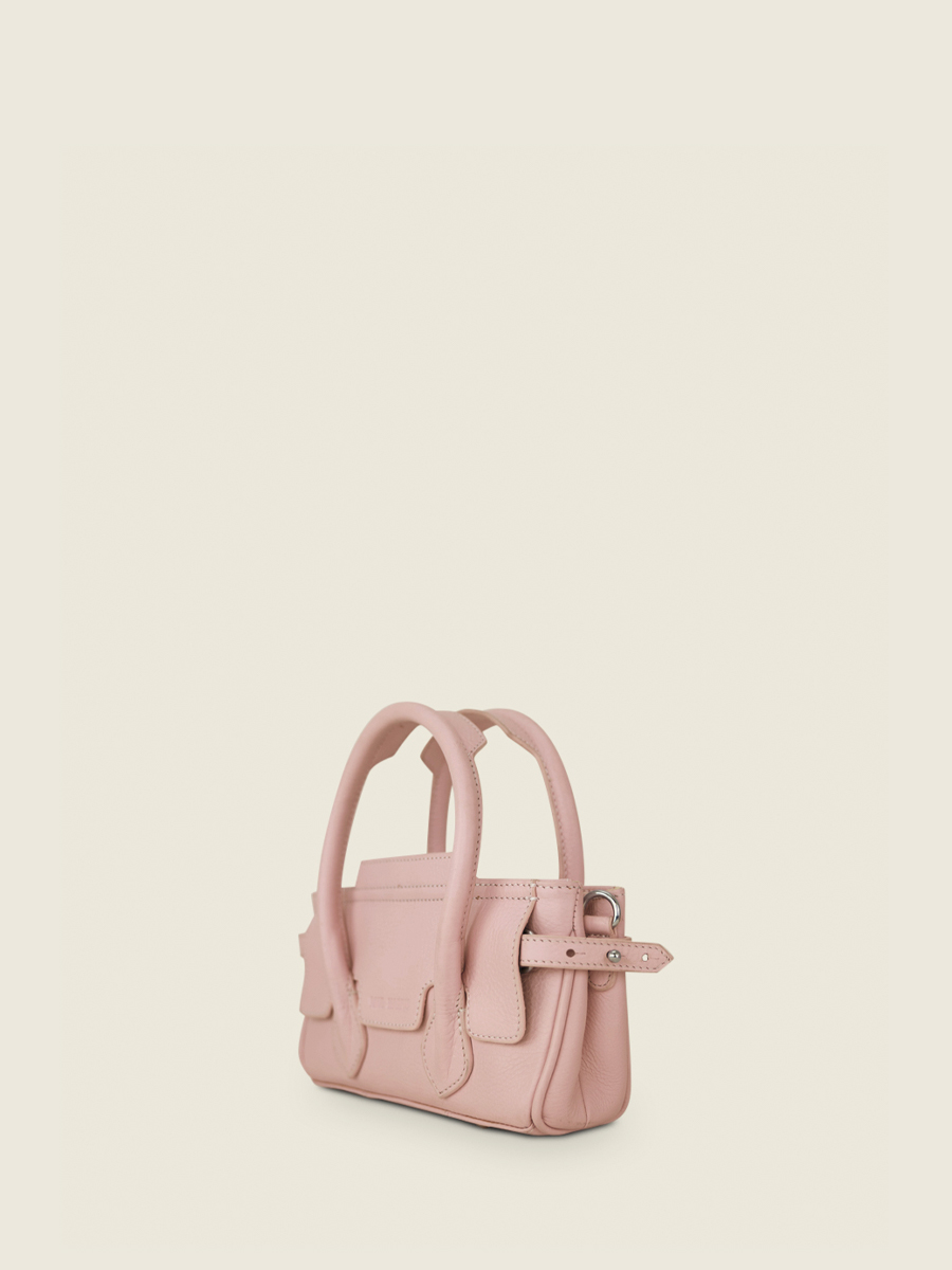 photo-vue-de-cote-mini-sac-main-cuir-rose-madeleine-xs-pastel-poudre-paul-marius-w31xs-pt-pi