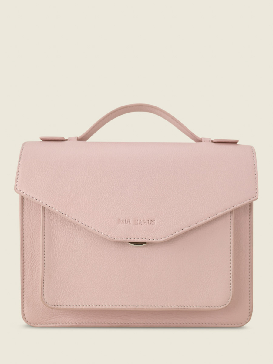 Simone Pastel Poudré - sac à main cuir rose femme | PAUL MARIUS