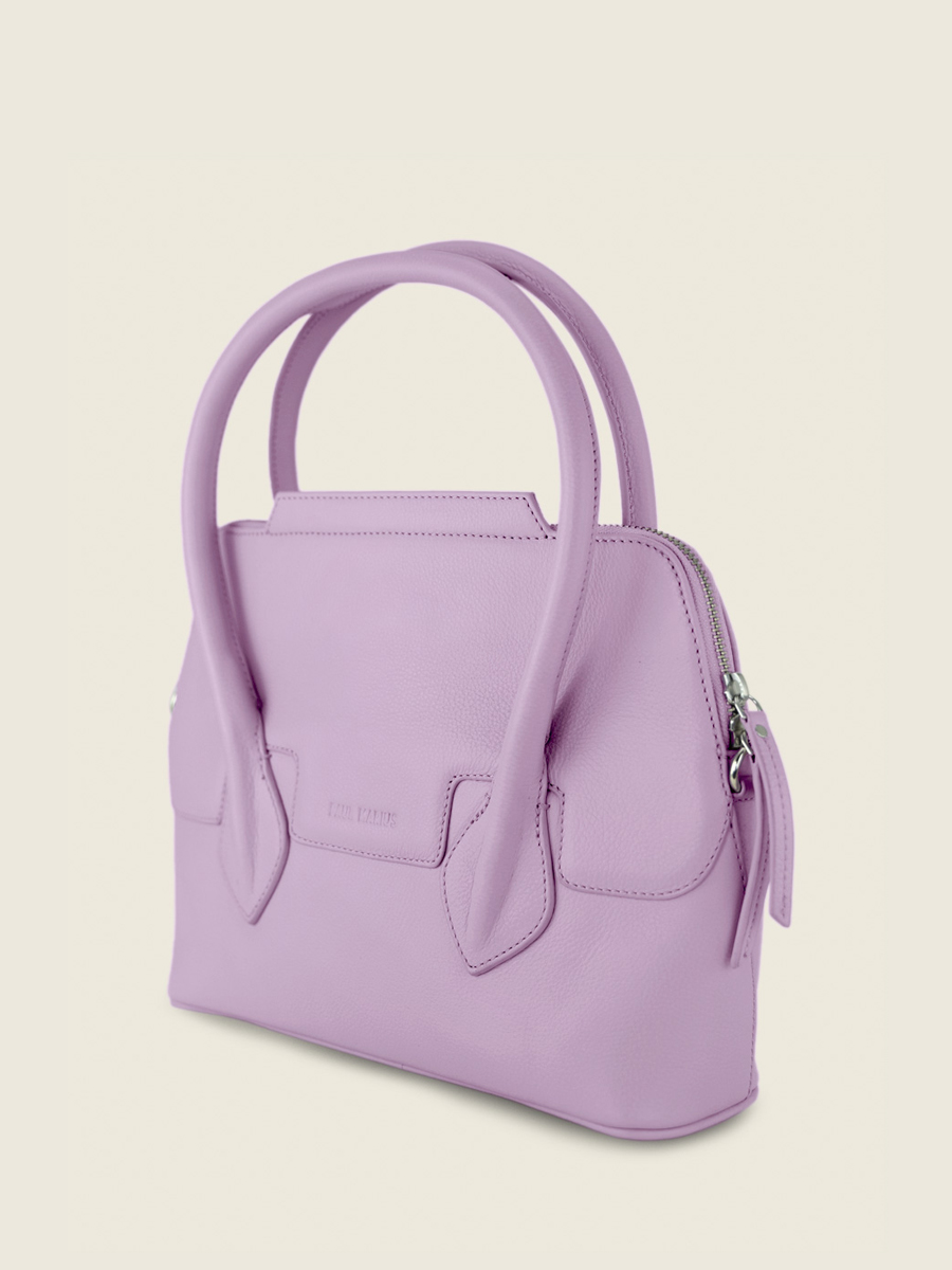 photo-vue-de-cote-sac-main-cuir-violet-gisele-s-pastel-lilas-paul-marius-w32s-pt-p