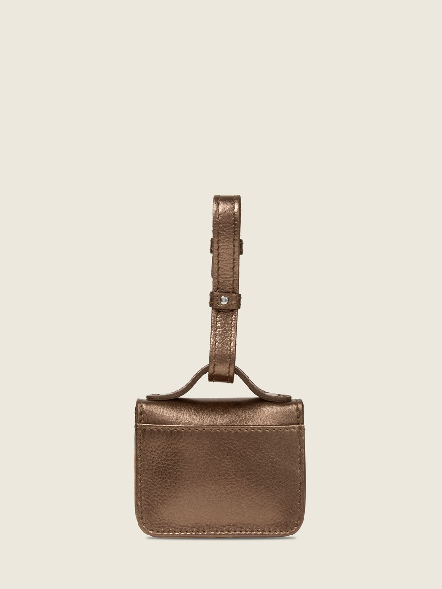Porte-monnaie Bijou de Sac Mademoiselle George Nano Cuivré vue portee