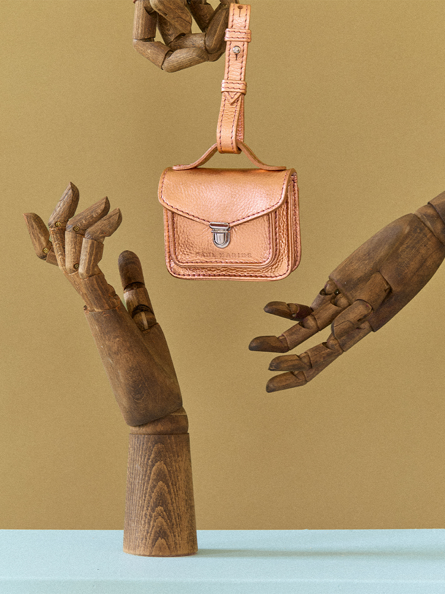 Porte-monnaie Bijou de Sac Mademoiselle George Nano Or Rose vue cote