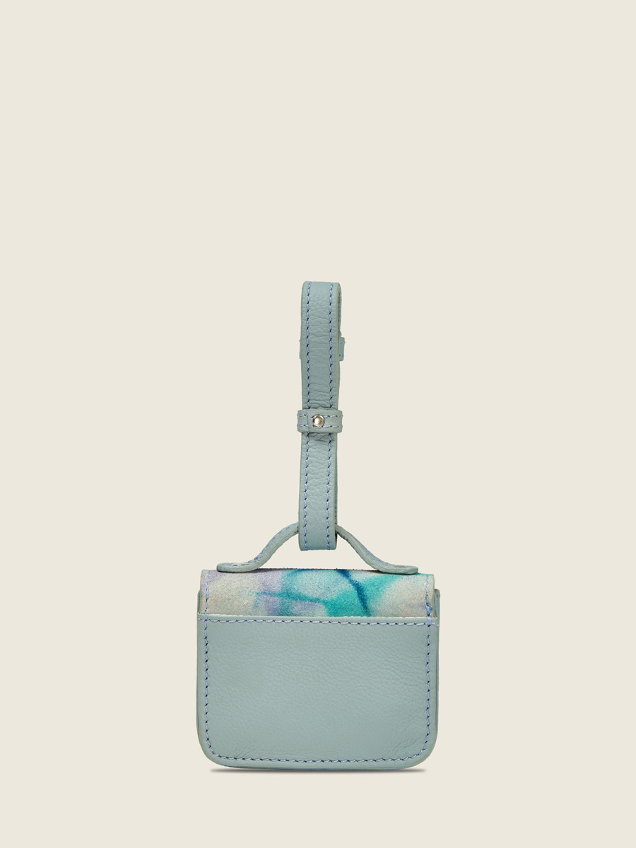 Porte-monnaie Bijou de Sac Mademoiselle George Nano Tie & Dye Bleu vue portee