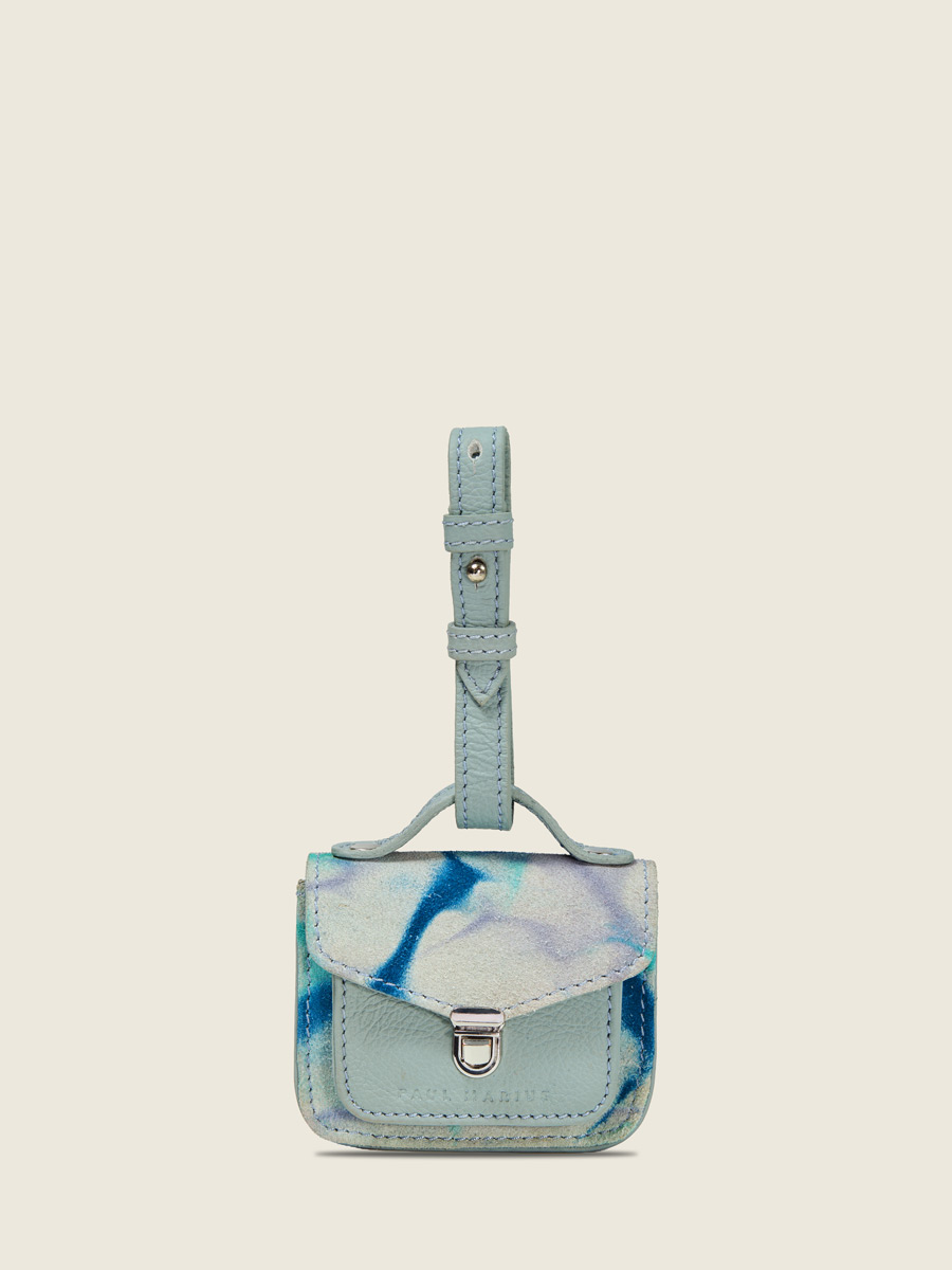 Porte-monnaie Bijou de Sac Mademoiselle George Nano Tie & Dye Bleu vue face