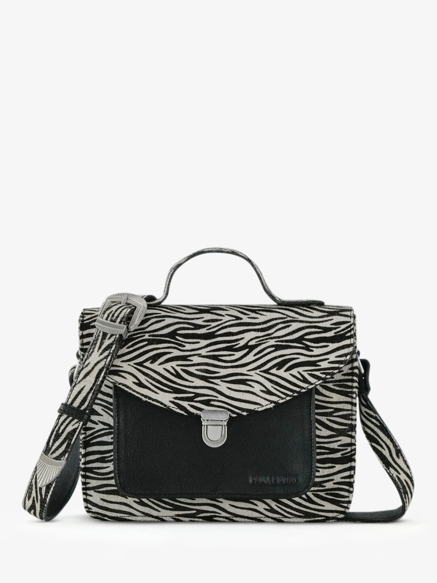 photo-vue-de-face-sac-bandouliere-cuir-femme-mademoiselle-george-zebre-paul-marius-w05-z-p