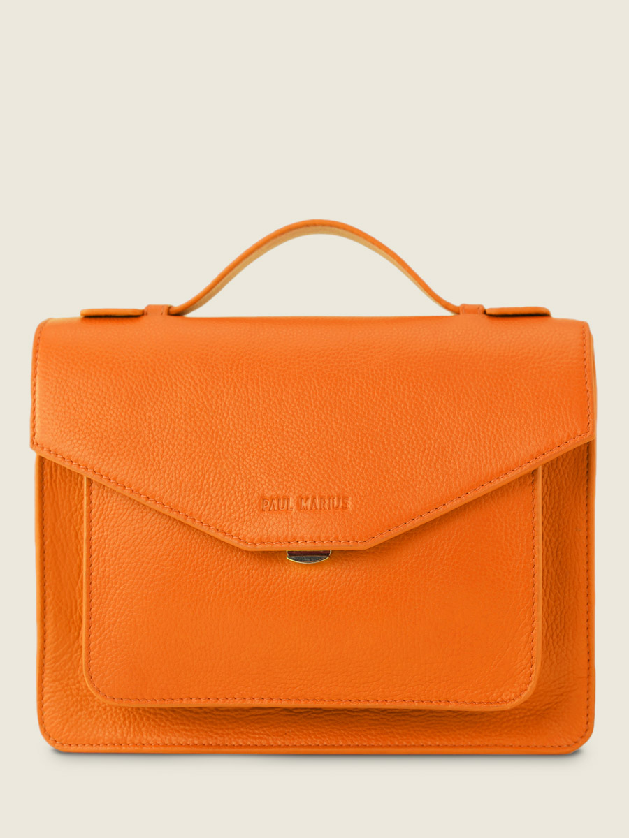 photo-vue-cote-sac-bandouliere-cuir-orange-mademoiselle-george-sorbet-mangue-paul-marius-w05-sb-o