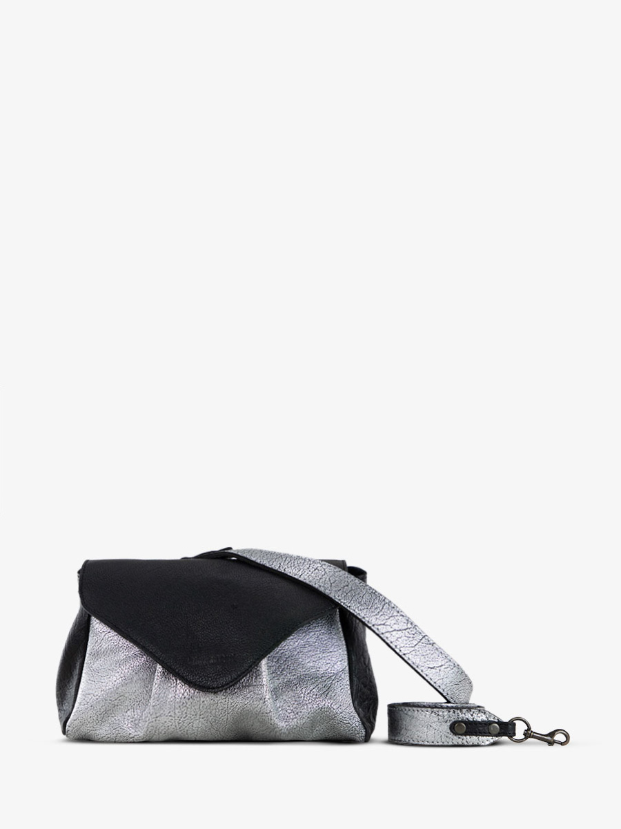 photo-vue-de-face-sac-bandouliere-cuir-paulmarius-argente-noir-suzon-m-argente-noir-paul-marius-w25m-s-b