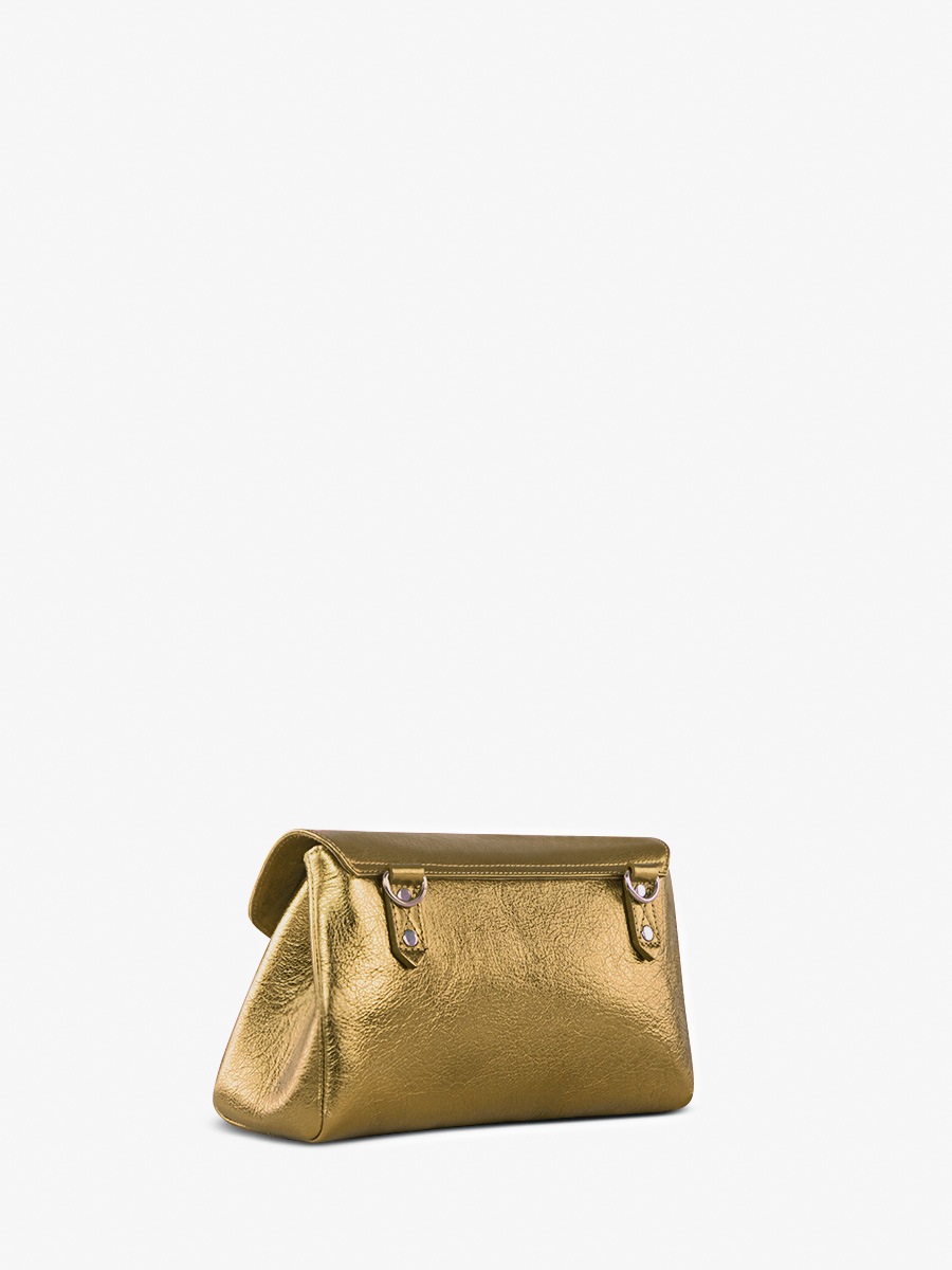 Suzon M Bronze - sac bandouli?�re cuir dor?� pour femme | PAUL MARIUS