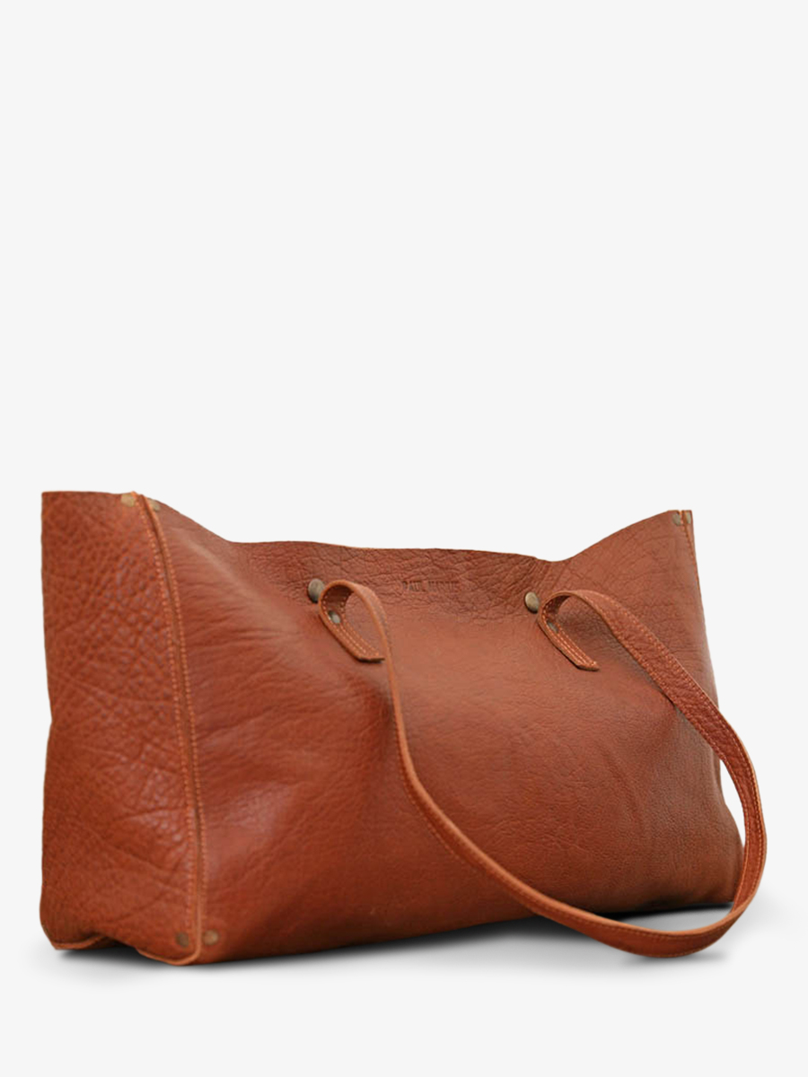 photo-vue-de-cote-cabas-cuir-femme-marron-leffronte-m-naturel-paul-marius-w12-l