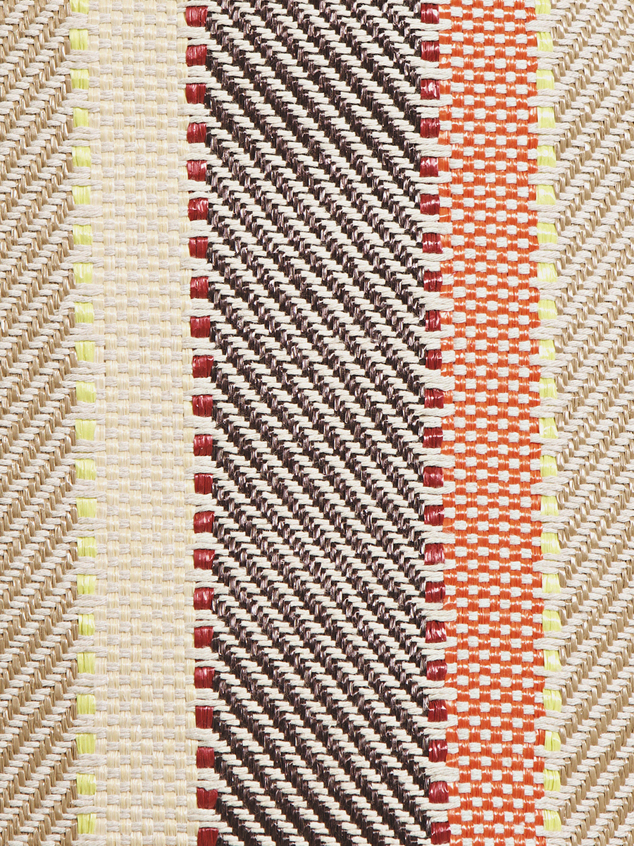 Sac bandoulière raphia multicolore Loulou Raphia - Multicolore photo focus matiere