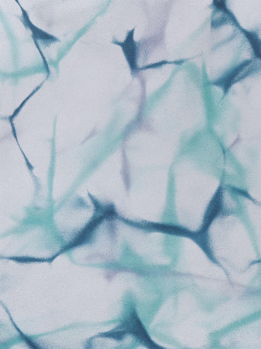 Portefeuille en cuir bleu LePortefeuille Alice - Tie & Dye Bleu vue portee