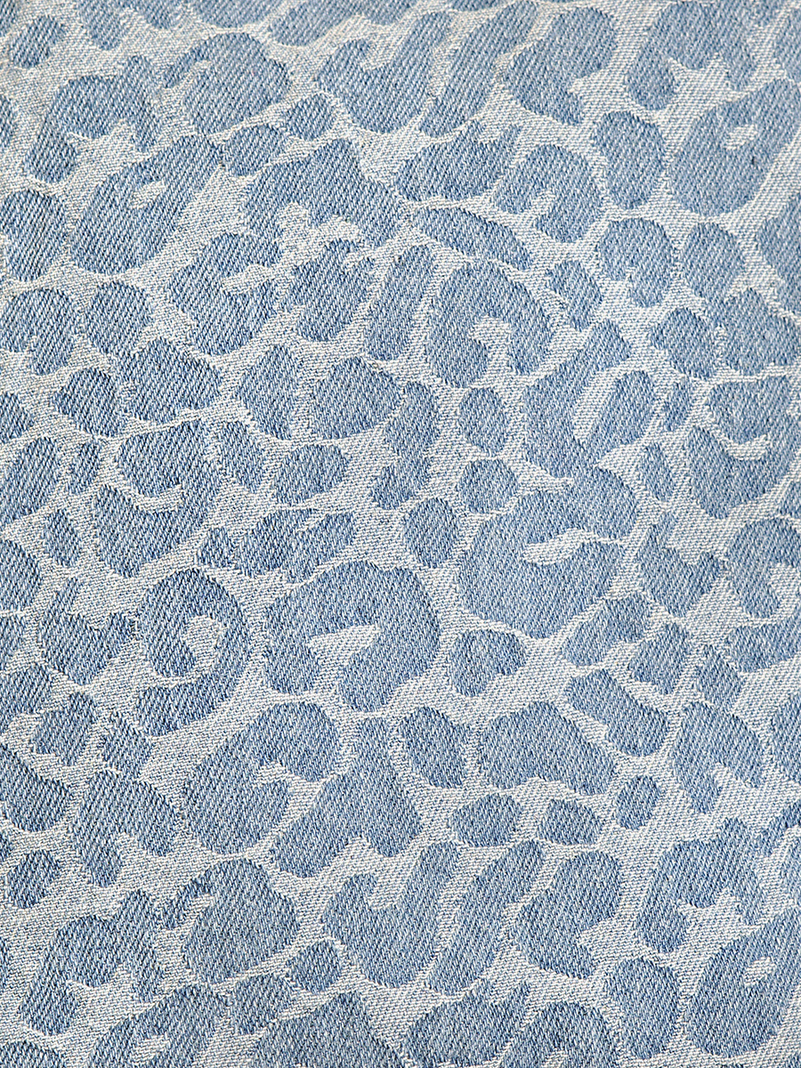 Sac bandoulière denim léopard Loulou - Denim / Léopard photo focus matiere