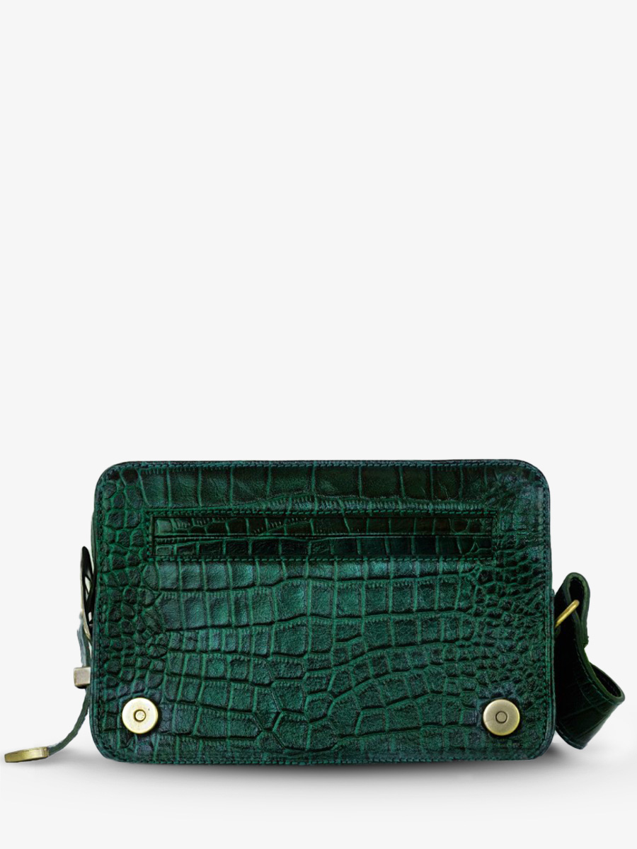 photo-vue-de-dos-sac-epaule-cuir-femme-lebaguette-alligator-vert-paul-marius-w29-a-dg