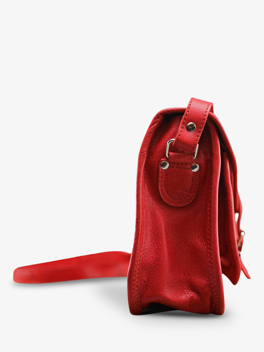 Sac en cuir rouge femme top