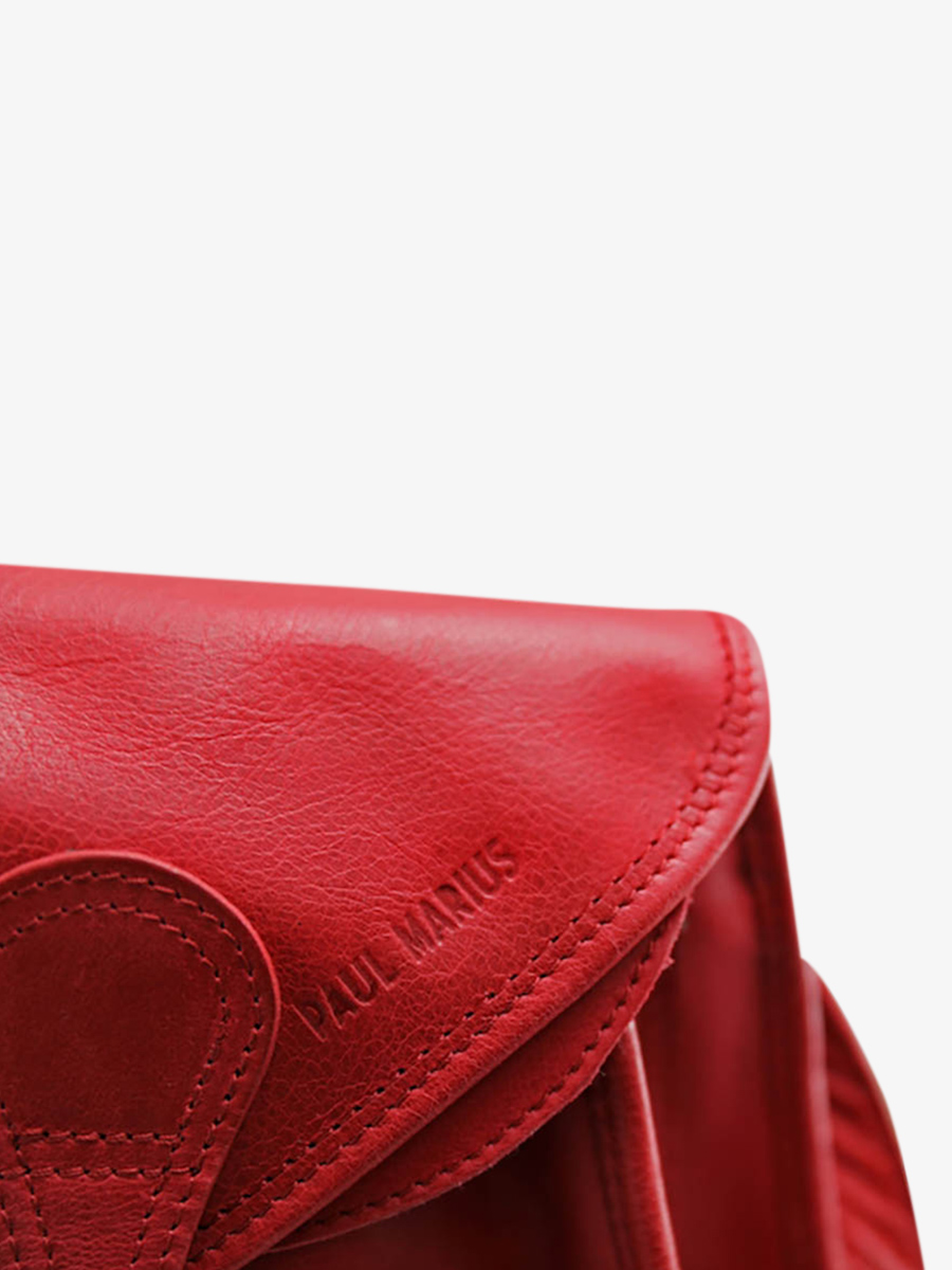 LaBesace Rouge sac bandouliere cuir femme Rouge PAUL MARIUS