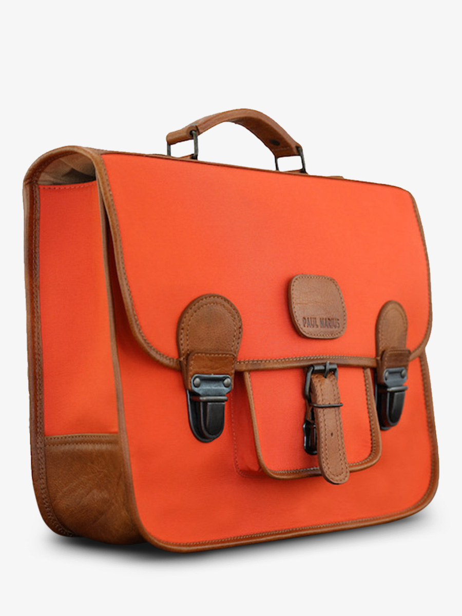 photo-vue-de-cote-cartable-scolaire-orange-lecartable-decolier-orange-paul-marius-m06s14-ol-ox-o