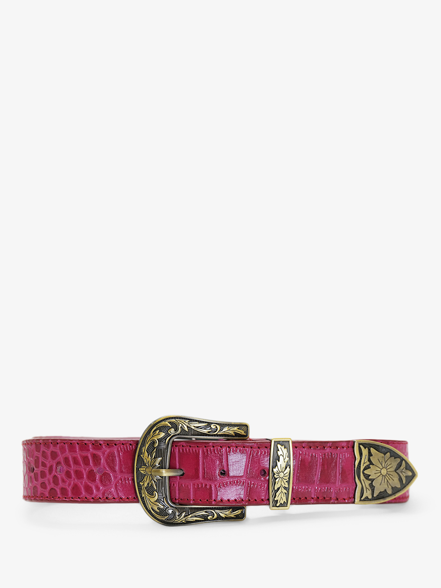 photo-vue-de-cote-ceinture-cuir-femme-leceinture-alligator-rose-paul-marius-lb-w-115-a-pi