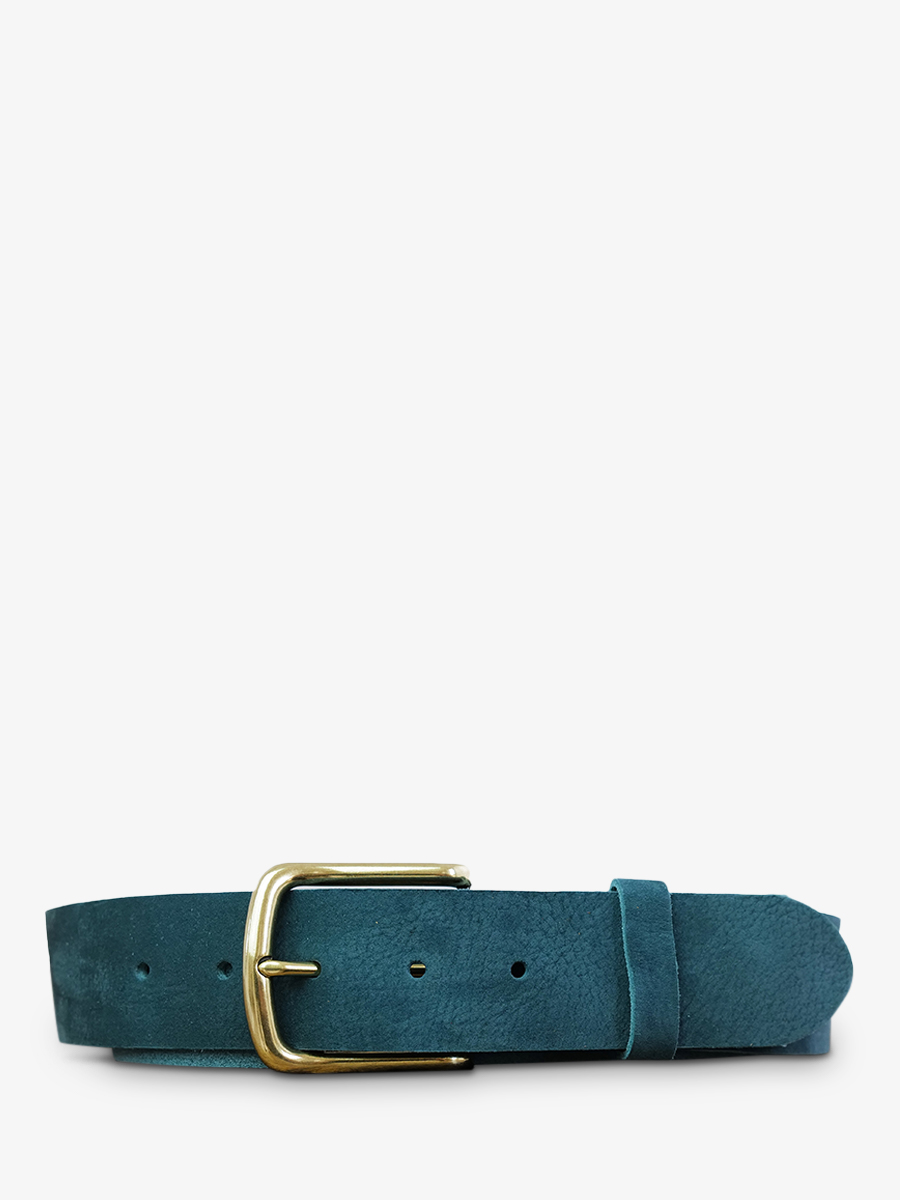 photo-vue-de-face-ceinture-en-cuir-pour-homme-et-femme-bleu-laceinture-magnifique-nubuck-40mm-bleu-piscine-paul-marius-cdv-40-n-blu