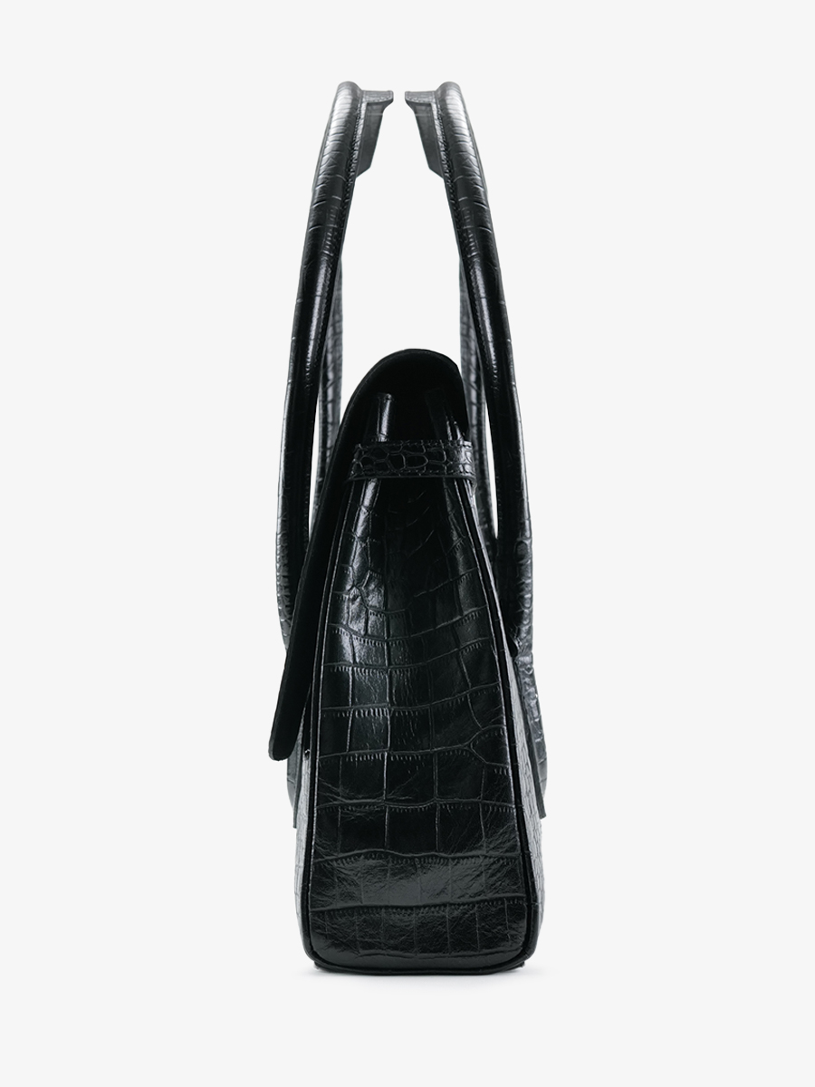 photo-vue-de-cote-sac-main-cuir-femme-colette-m-alligator-noir-paul-marius-w028m-a-b