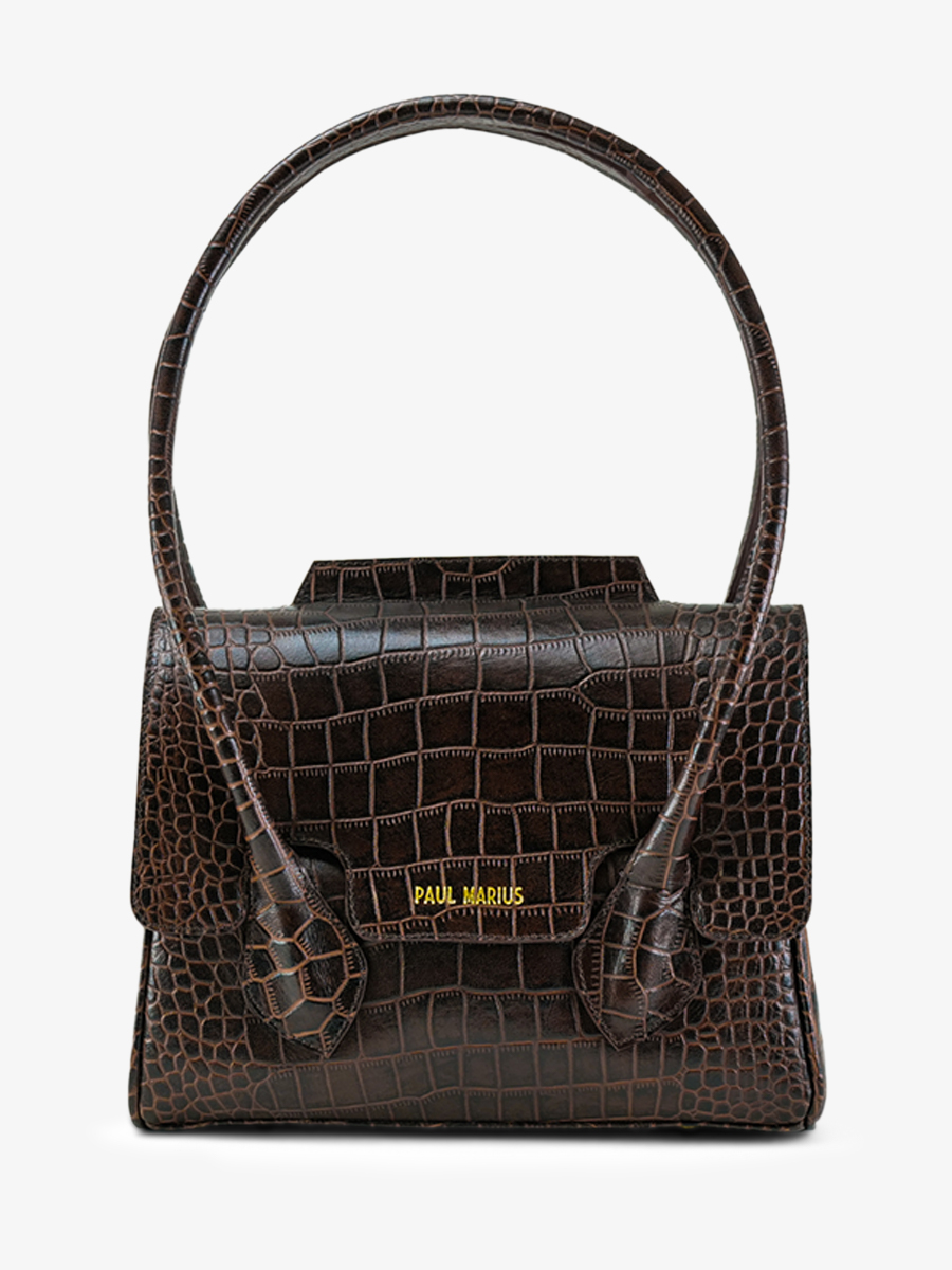 photo-vue-de-face-sac-main-cuir-femme-colette-s-alligator-marron-paul-marius-w028s-a-db