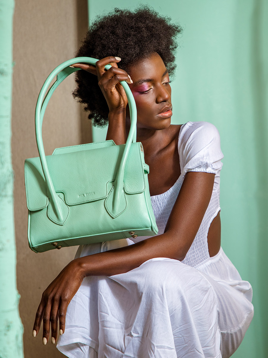 Sac a 2025 main vert menthe