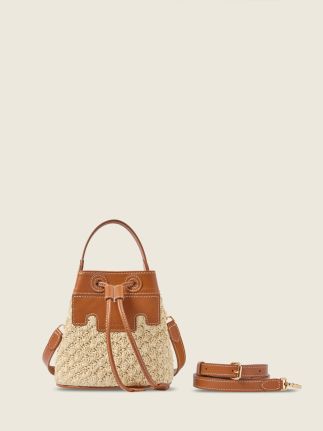 Capucine XS Raphia - Naturel / Cognac