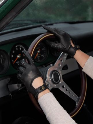 Gants Pilote Femme - Noir