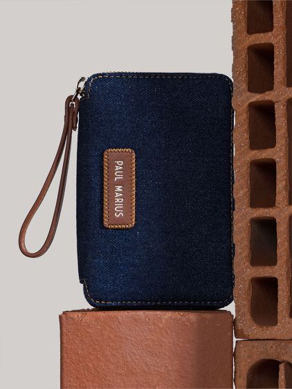 LePortefeuille Alice Denim - Brut