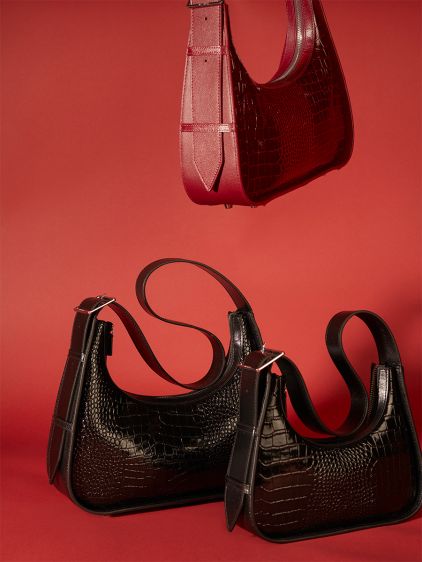 Victoire XS Croco - Vernis Noir