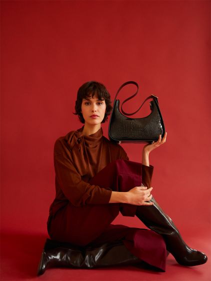 Victoire Croco - Vernis Noir